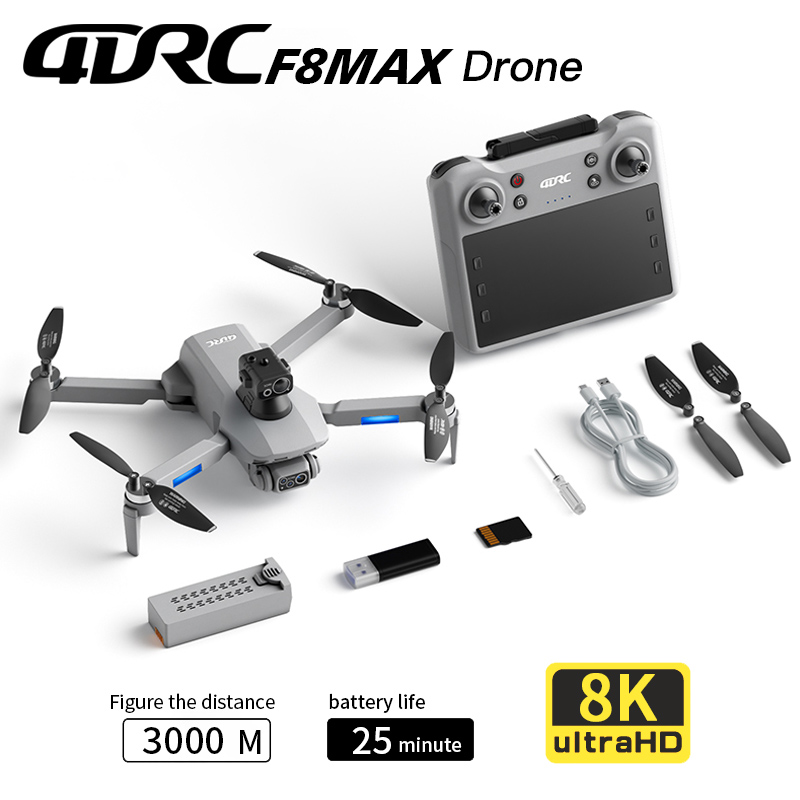 Drone Gps Mount - Drone GPS F8 MAX, caméra professionnelle