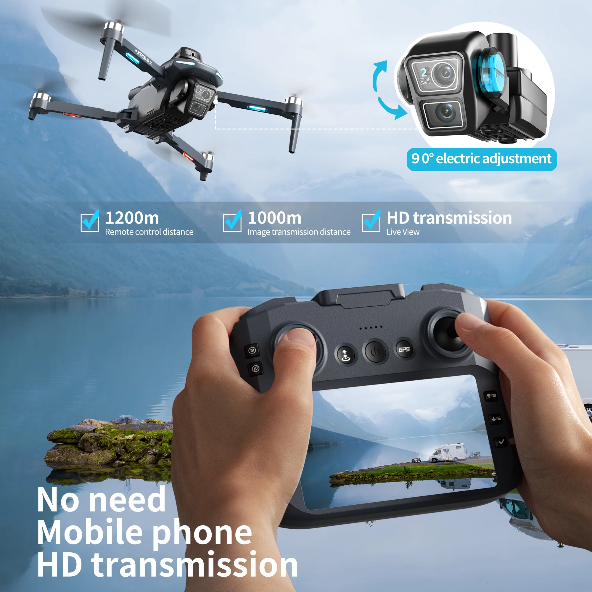 Drone Original XT606 Professio - Drone Gps Mount avis et prix