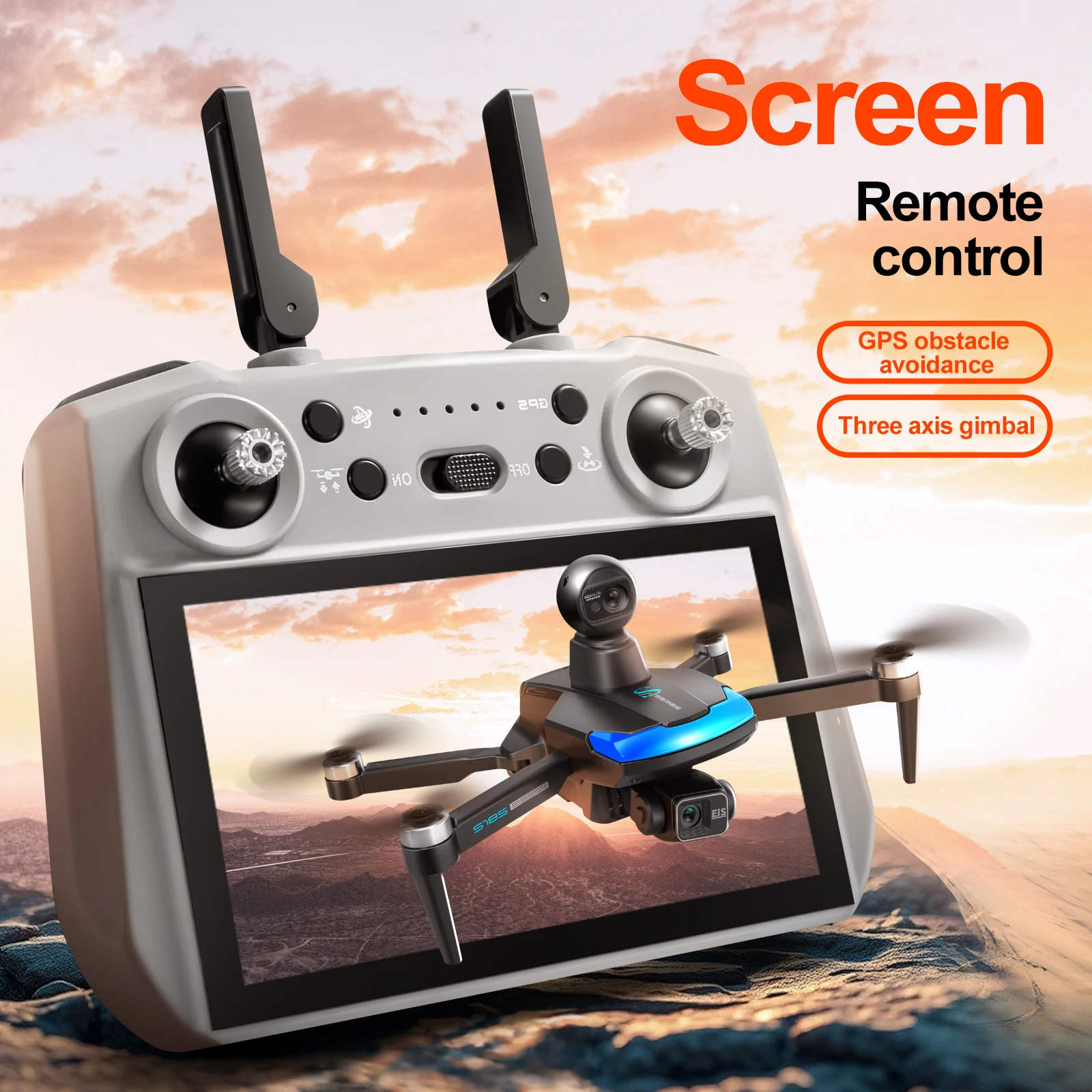 Drone professionnel S185 2.7K  - Drone Gps Mount avis et prix