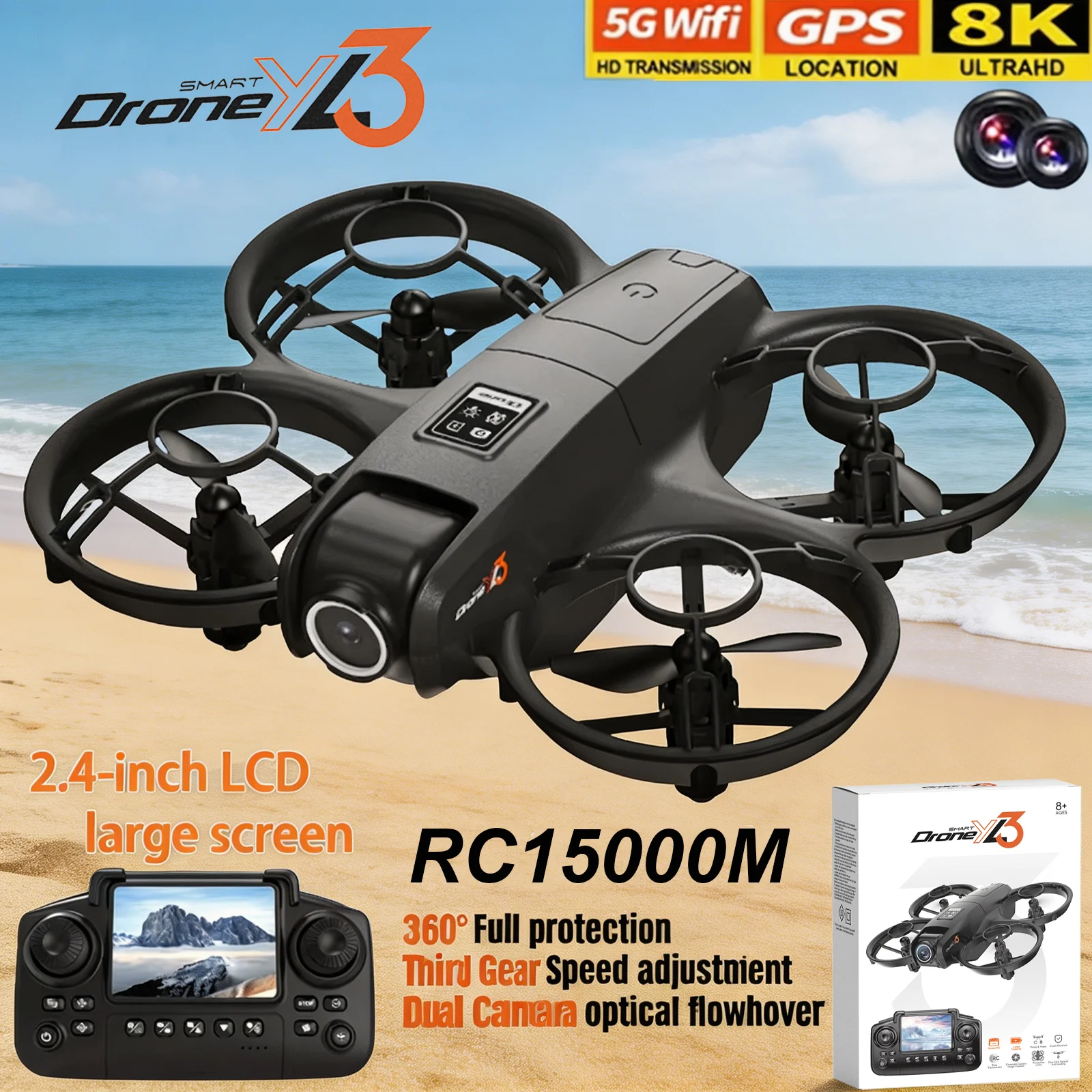 Nouveau Drone RC YL3 8K 1080P  - Drone Gps Mount avis et prix